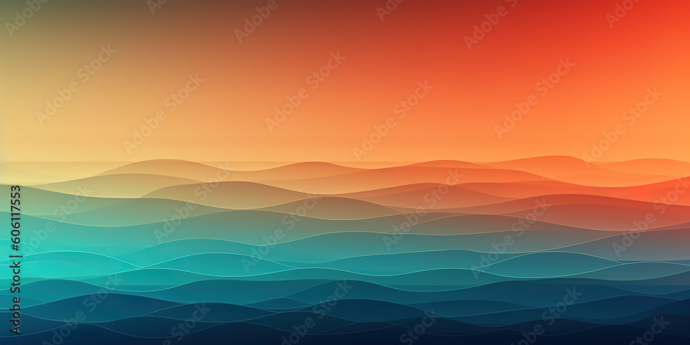 ultra smooth colours based on beach holidays gradient, smooth blurry gradient. Generated AI