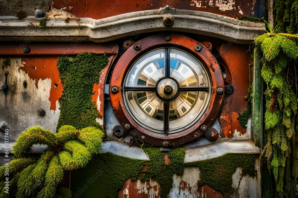 clock on the wall of the house