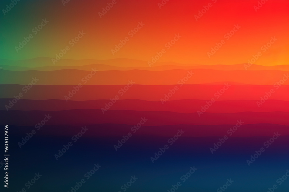 Soothing Beach Gradient: Smooth Blurry Colors of a Serene Vacation. Generated AI