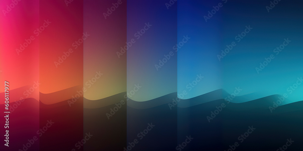 Soothing Beach Gradient: Smooth Blurry Colors of a Serene Vacation. Generated AI