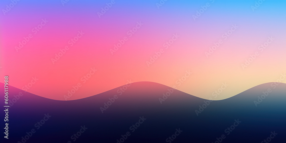 Beach Holiday Bliss: Ultra Smooth Gradient in Coastal Colors. Generated AI