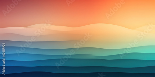 Seaside Dreams: Ultra Smooth Gradient Inspired by Beach Holiday Hues. Generated AI