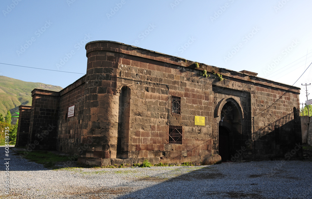 Husrev Pasa Caravanserai, located in Bitlis, Turkey, was built in the 16th century.