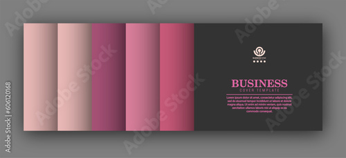 Layout of a banner, cover, or poster with a gradient design. Template for creative ideas.