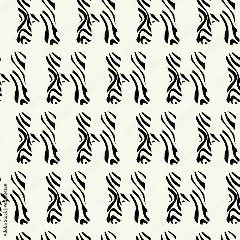 Vector monochrome geometric pattern in simple graphic design. Fashion trendy geometry.