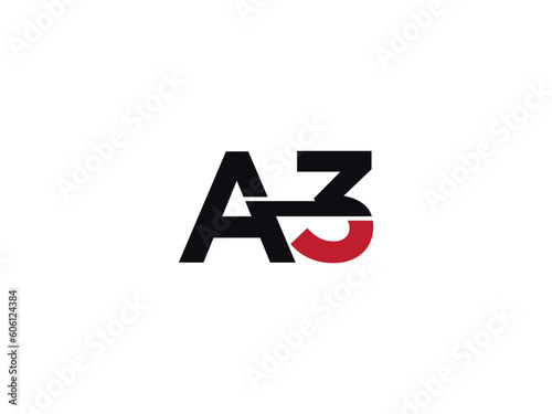 Creative Letter A3 Logo Icon, Minimalist A3 a 3 Business Alphabet Logo Design For You