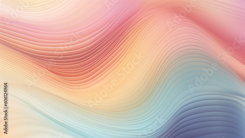 Colorful wavy abstract background with pastel color