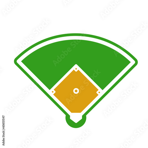 Photography Baseball field- vector icon