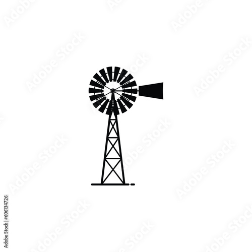 Old windmill icon vector graphics