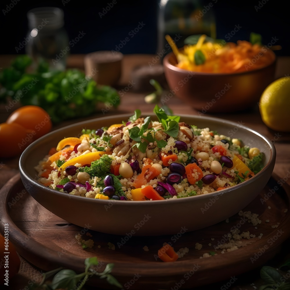 Colorful Quinoa Salad Shot with Sony A7 III Colorful Quinoa Salad Shot with Sony A7 III