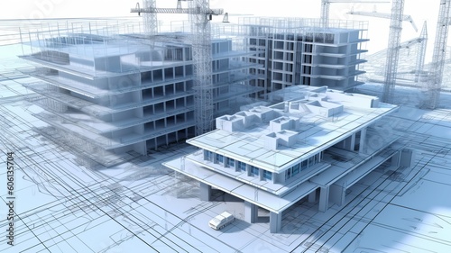 Architecture using BIM technology, generative ai