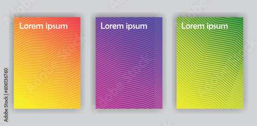 Abstract texture book brochure poster cover gradient template illustration of a set of banners. vector illustration EPS. 