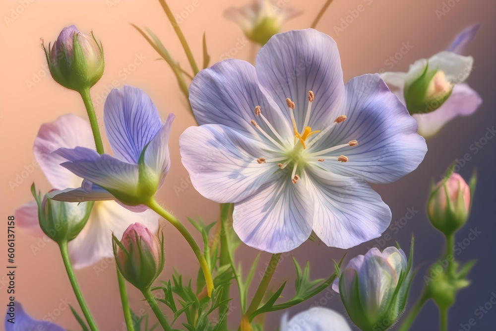 Flower created with Generative AI technology