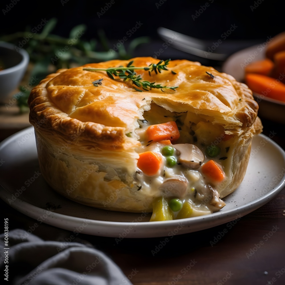 A Warm and Savory Plate of Chicken Pot Pie A Warm and Savory Plate of Chicken Pot Pie