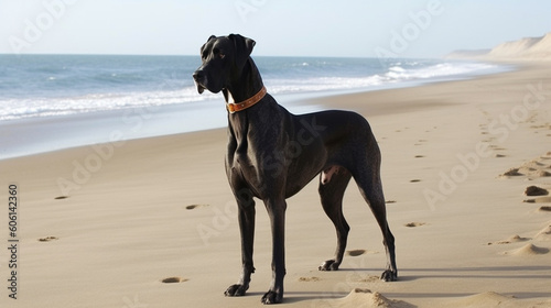 Portrait of a young Great Dane dog