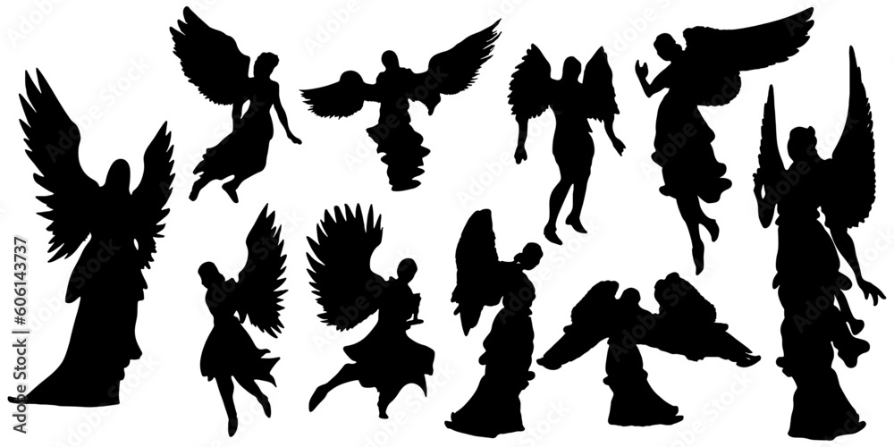 angel silhouettes angel silhouettes