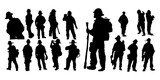 fireman silhouettes