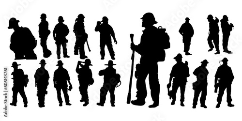 fireman silhouettes