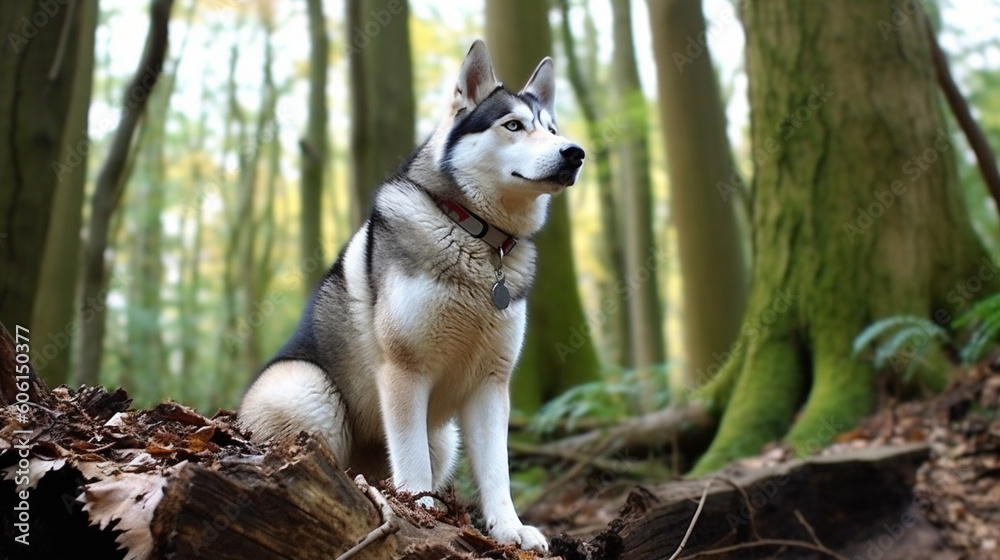 Obraz premium Siberian Husky Dog Breed