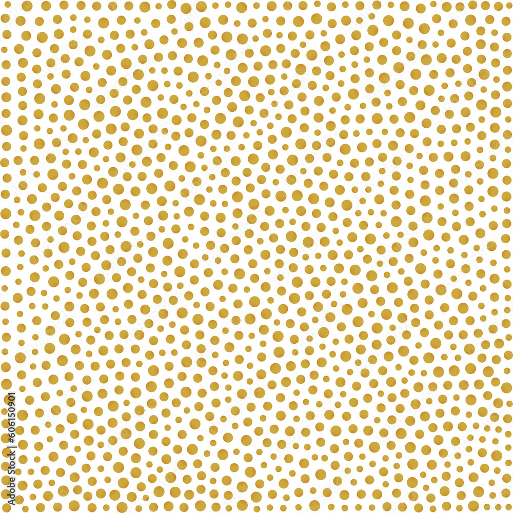 Seamless pattern of gold-colored dots with a gradient Seamless pattern of gold-colored dots with a gradient