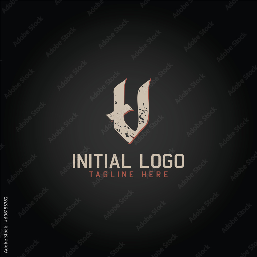 Logo of V alphabet initial Gothic Style icon design Logo of V alphabet initial Gothic Style icon design