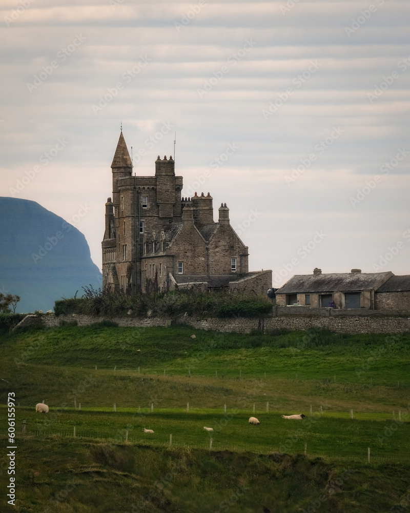 Scenic medieval castle among picturesque surroundings Scenic medieval castle among picturesque surroundings
