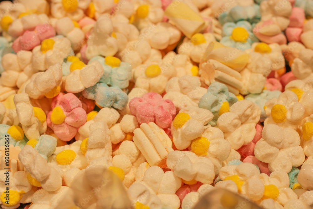 Lots of sweets and marmalade. Sweets close-up Lots of sweets and marmalade. Sweets close-up