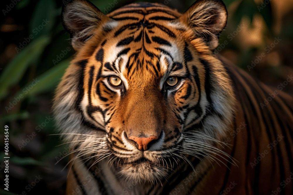 Tiger Portrait Generated With Ai