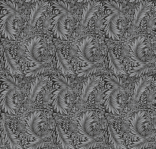 seamless pattern with leaves