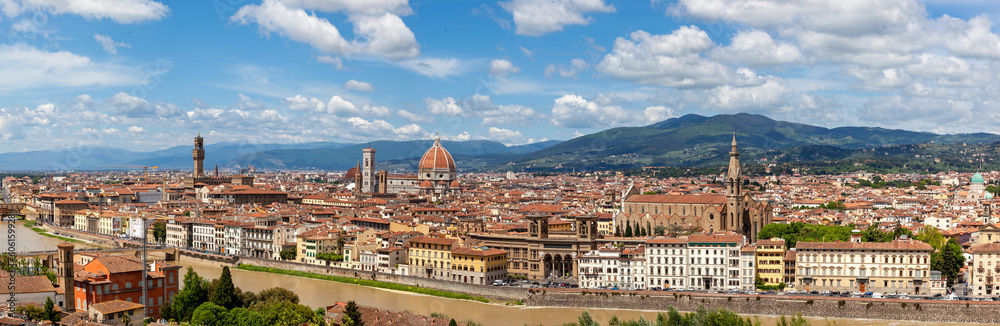 Fototapeta premium Panoramic view of Sienna Tuscany Italy