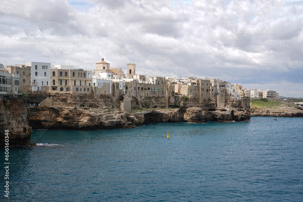 Polignano a Mare- beautiful town hanging on the cliffs, Apulia, Italy Polignano a Mare- beautiful town hanging on the cliffs, Apulia, Italy