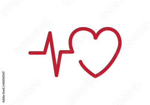 Line rate heartbeat. Medical monitor heart beat and fhyrhm. Electrocardiogram heart and pulse for monitor health. Vector Illustration.