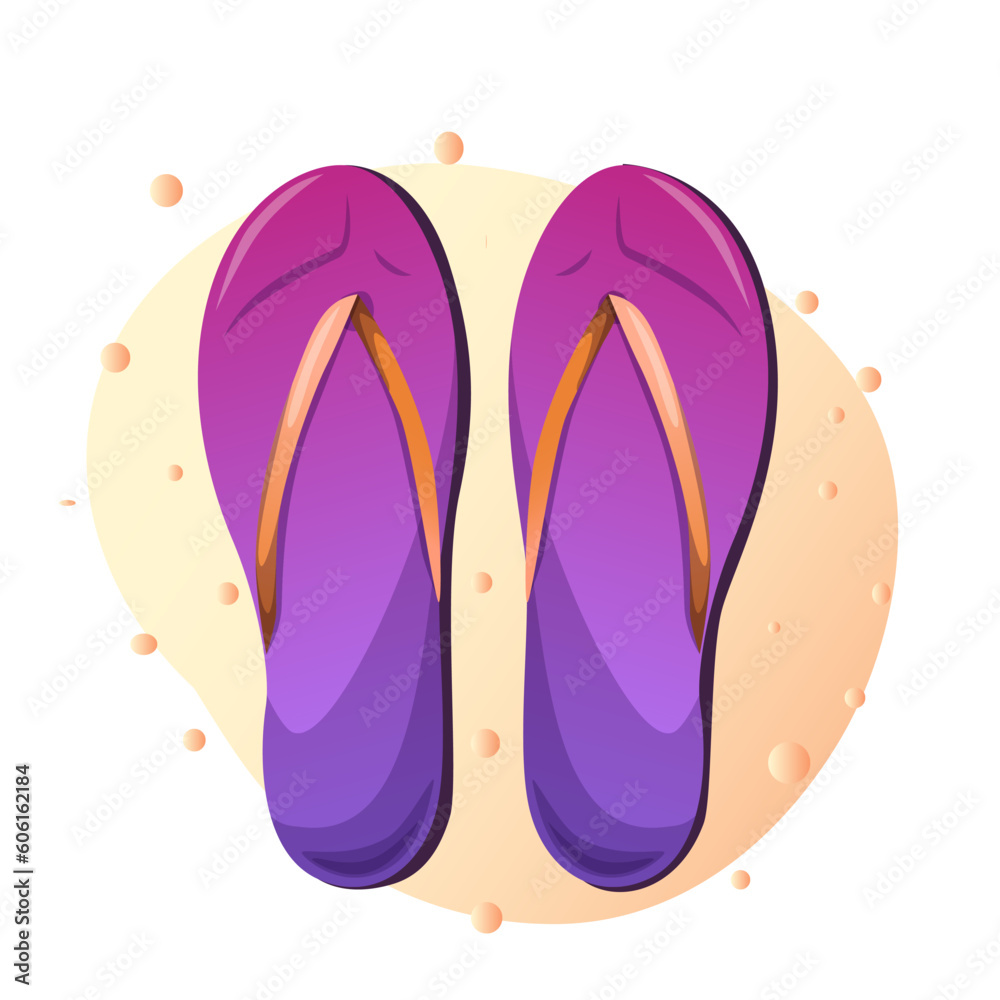 flip flop in cartoon style flip flop in cartoon style