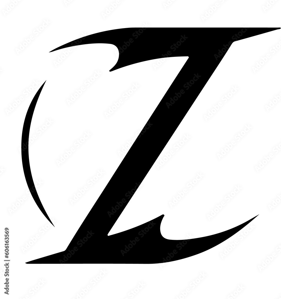 Obraz premium font letter z