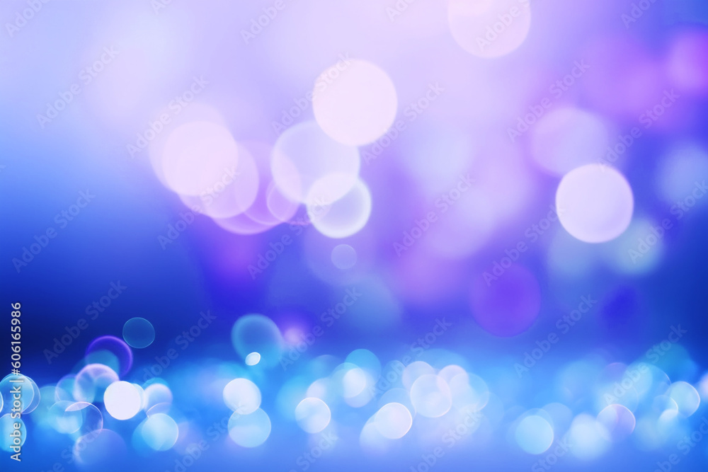 Blue Shiny bokeh Background Generative AI