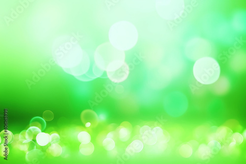 Green Shiny bokeh Background Generative AI