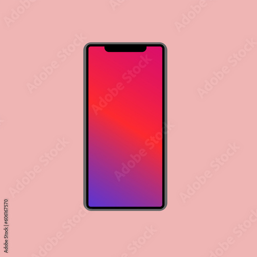 Smartphone cell phone mobile vector clipart illustration