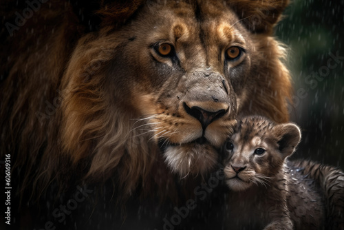 Protective Lion Mother