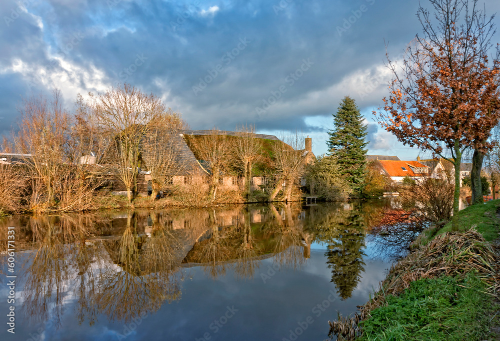 Obraz premium Country view in the south of the Netherlands