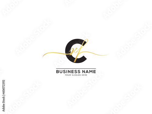 Signature Letters Crf rcf Luxury Logo Concept For You photo