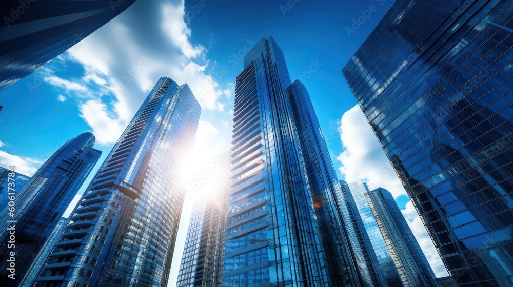 Modern skyscrapers by Generative AI Modern skyscrapers by Generative AI
