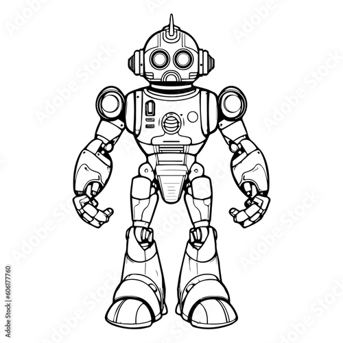 Sleek and futuristic full-body cute robot with a polished metallic exterior, powerful presence, embodying advanced technology and innovation