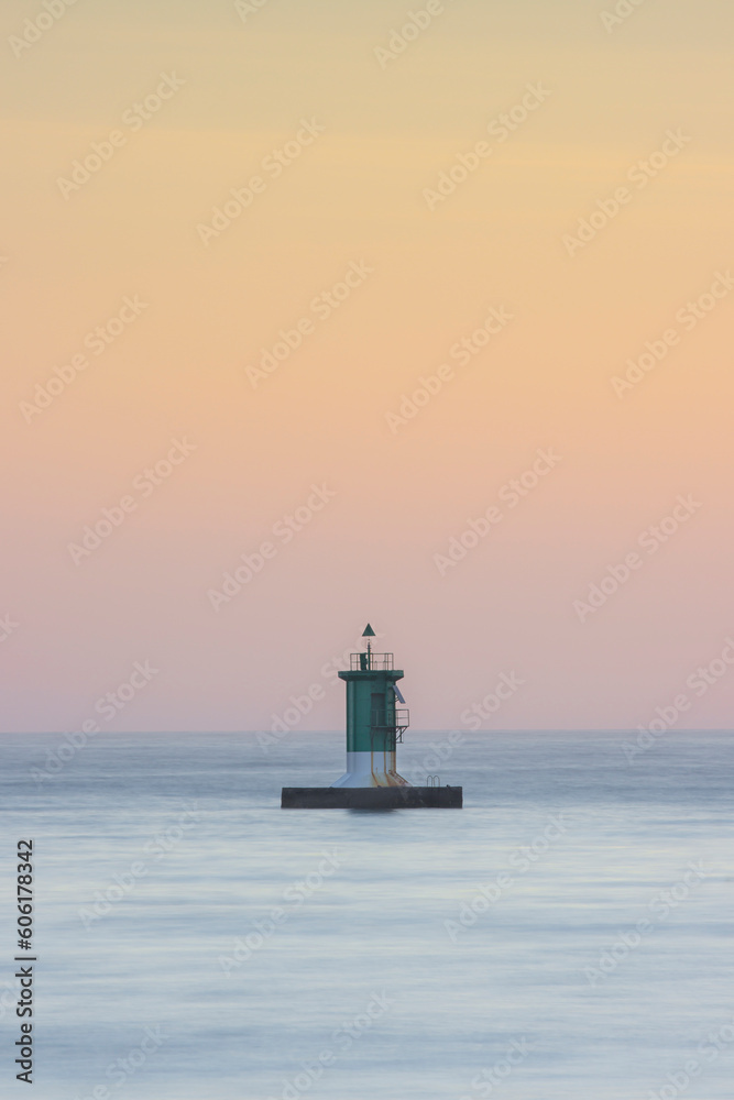 lighthouse in the sea