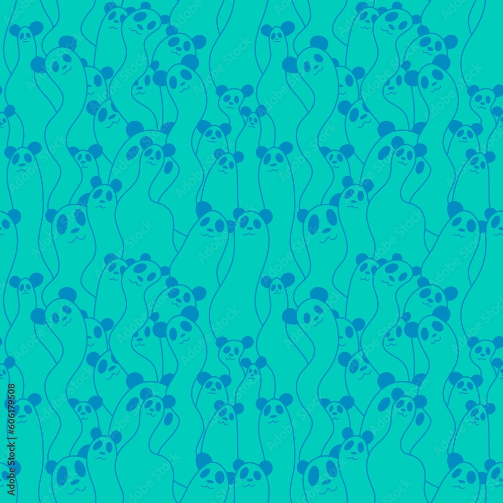 Cartoon animals seamless panda pattern for wallpaper and fabrics and textiles and linens and kids clothes print Cartoon animals seamless panda pattern for wallpaper and fabrics and textiles and linens and kids clothes print