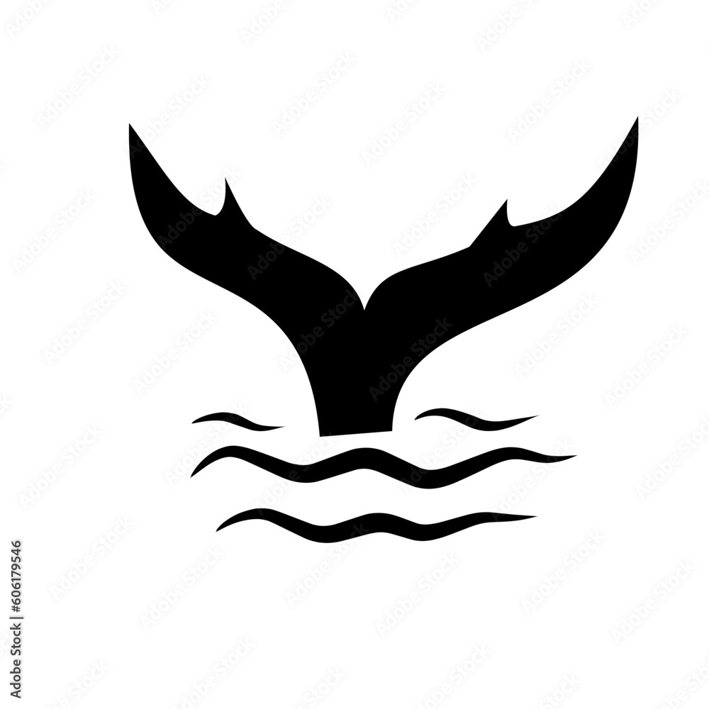 Dolphin tail icon Dolphin tail icon