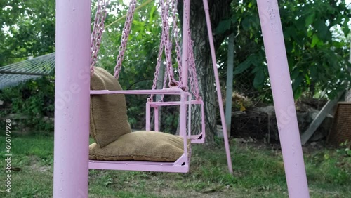metal garden swing
