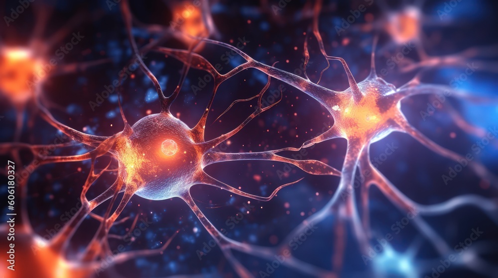 Highly detailed neural network by Generative AI Highly detailed neural network by Generative AI