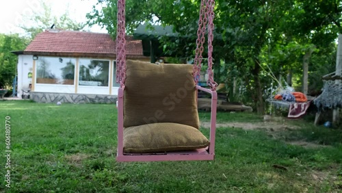 metal garden swing