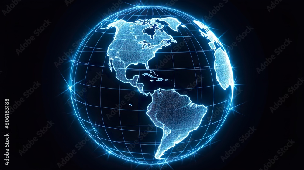 Global Innovation: Connecting Ideas and Creativity, World Globe, generative AI Global Innovation: Connecting Ideas and Creativity, World Globe, generative AI