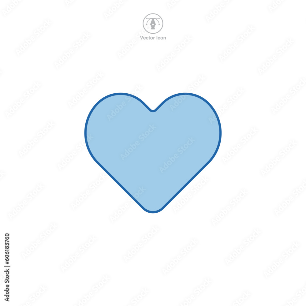 Heart icon symbol template for graphic and web design collection logo vector illustration Heart icon symbol template for graphic and web design collection logo vector illustration